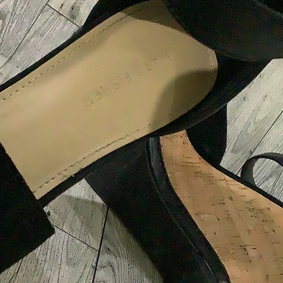 Marc Fisher “Hillory” black wedge summer sandal size 9.5 - Picture 6 of 7